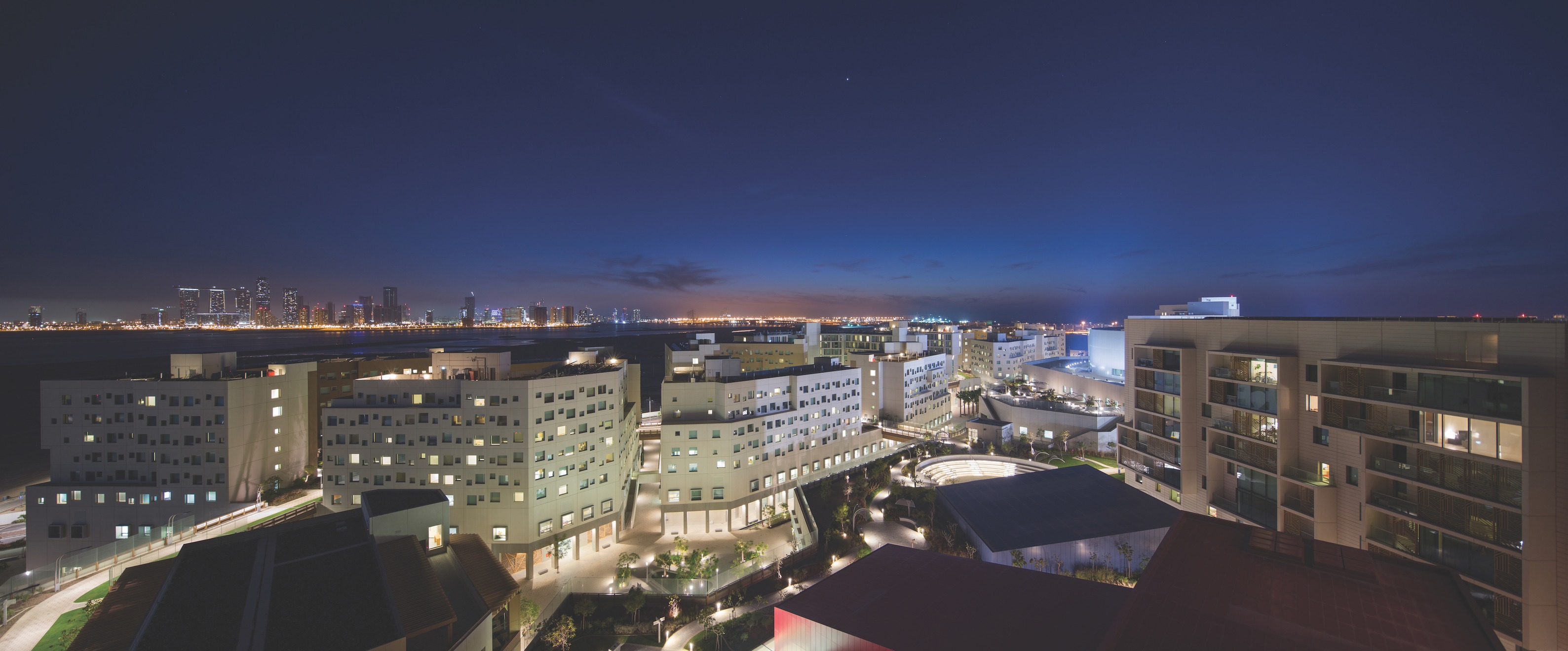 NYUAD Campus at Night